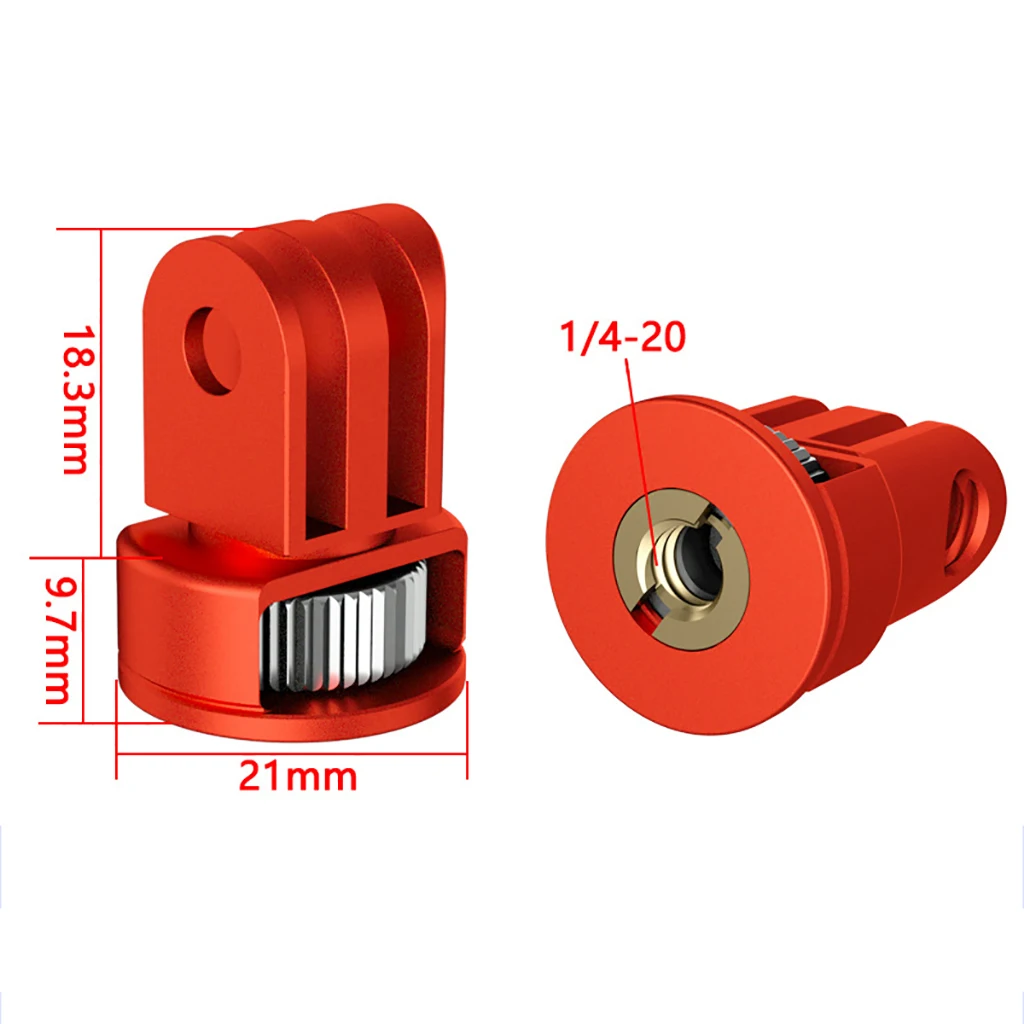 1/4 Schraube Konverter Mini Stativ Adapter für Gopro Hero 12 11 10 9 8 7 Eken Sjcam für Insta360 für DJI Action Kamera Zubehör – Detail 4