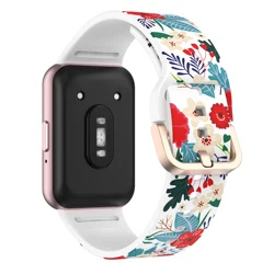 Printed Band for Samsung Galaxy Fit 3 Strap accessories Sport Rubber belt Silicone Bracelet Correa for Samsung Galaxy Fit3 Bands