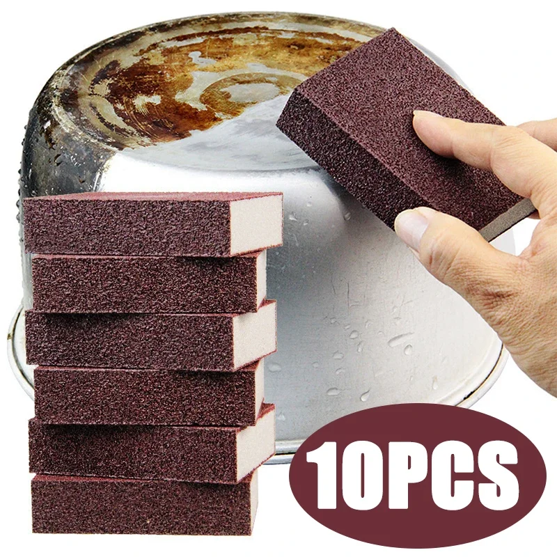 ماجيك الإسفنج الصنفرة تنظيف المطبخ الإسفنج إزالة الترسبات نظيفة فرك لوعاء الموقد المنزلية المطبخ الحمام إزالة الصدأ أدوات