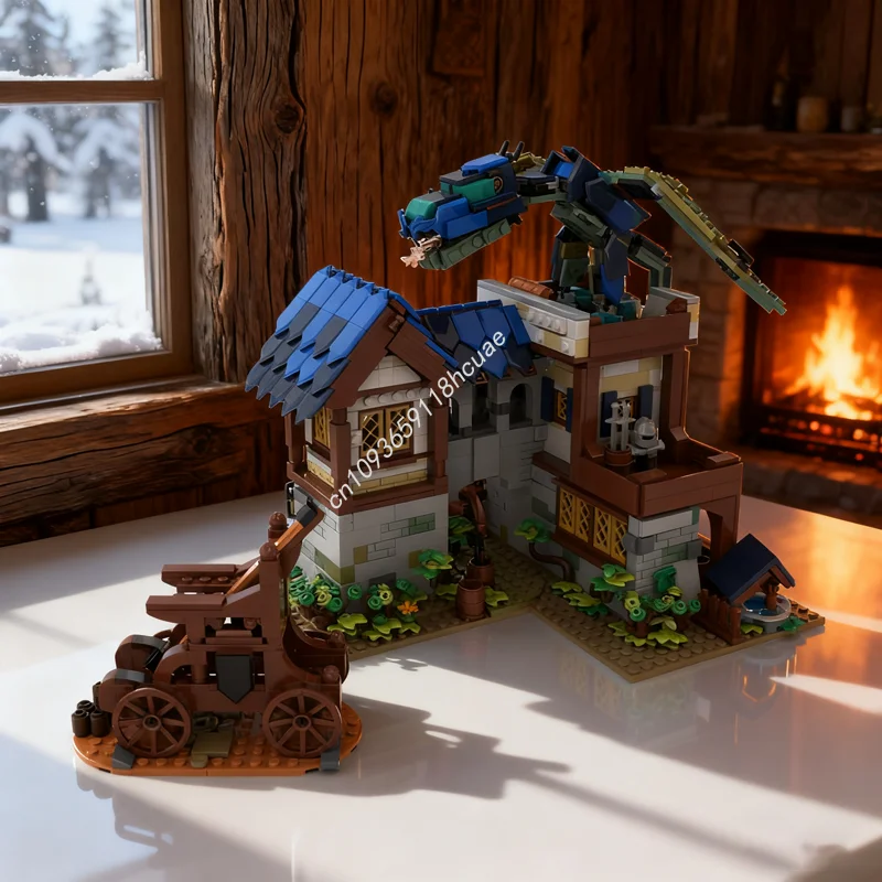 1427pcs MOC Dragon Attack Ideas And CUUSOOed Model Building Blocks Construction DIY Christmas Gifts Idea Toys Brick Birthday