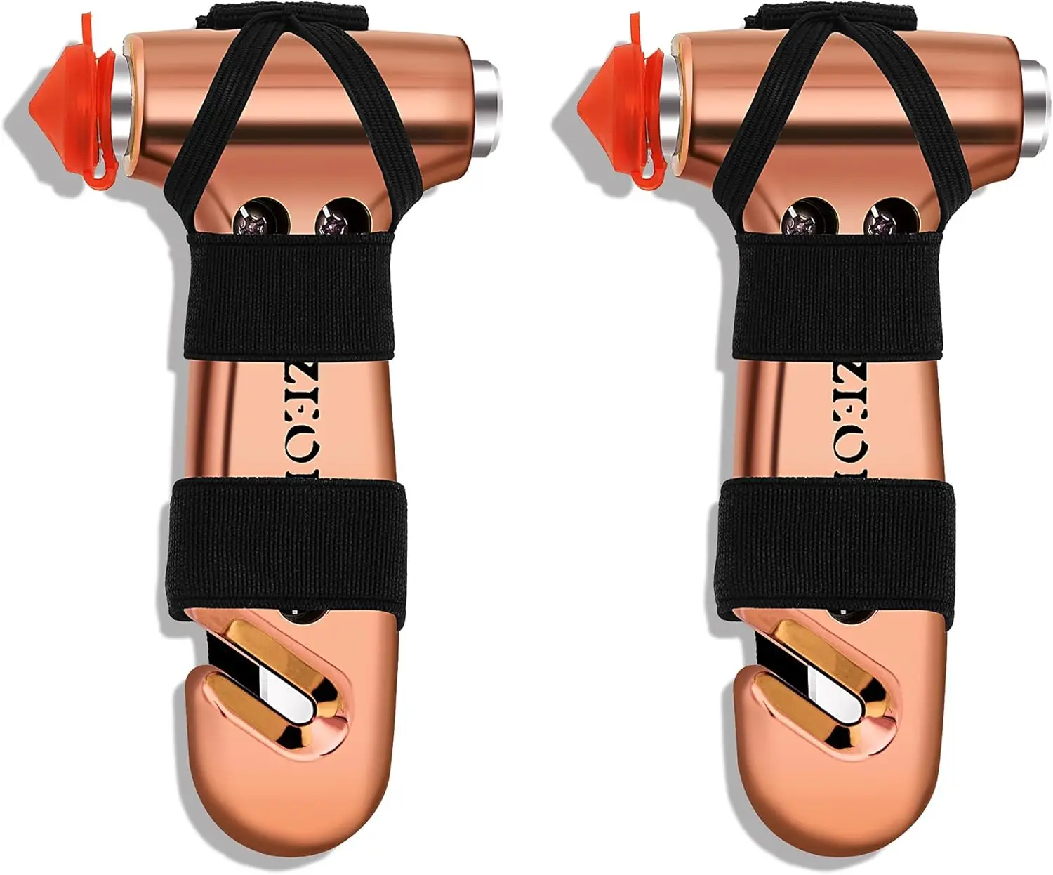 

2-Pack Car Emergency Escape Hammer with Window Breaker & Seat Belt Cutter, Rose Gold, Cute Design