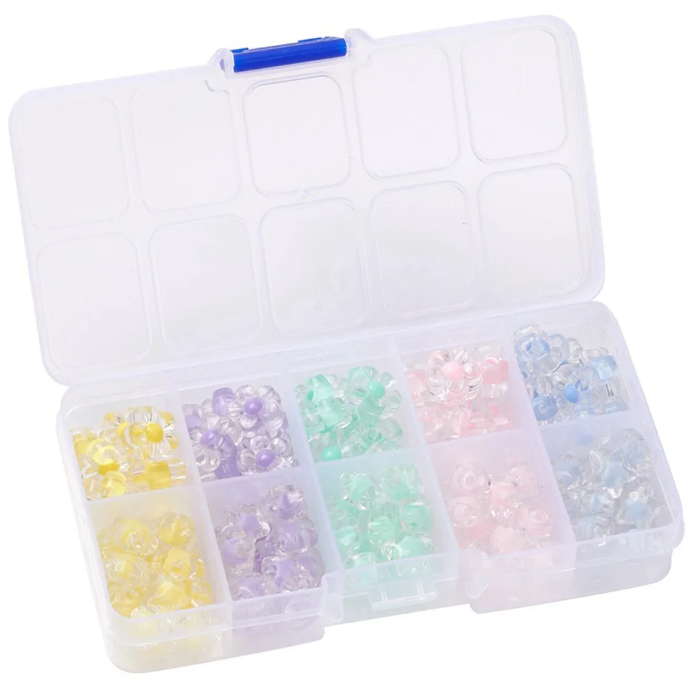 1 صندوق زهرة الأكريليك والخرز على شكل نجمة DIY صنع المجوهرات للأساور والقلائد وإكسسوارات الشعر DIY لوازم الحرف اليدوية #3