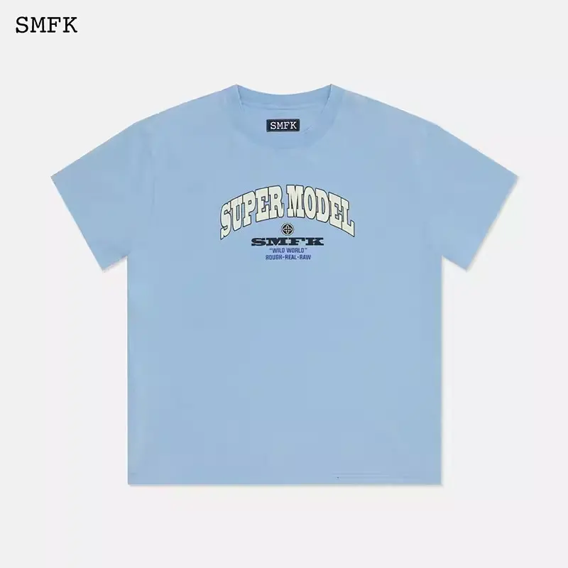 SMFK T-Shirt Letter Printing Short Sleeve for Women Oversized Vintage Short Tops Summer Loose O-Neck Female Casual Short Sleeves