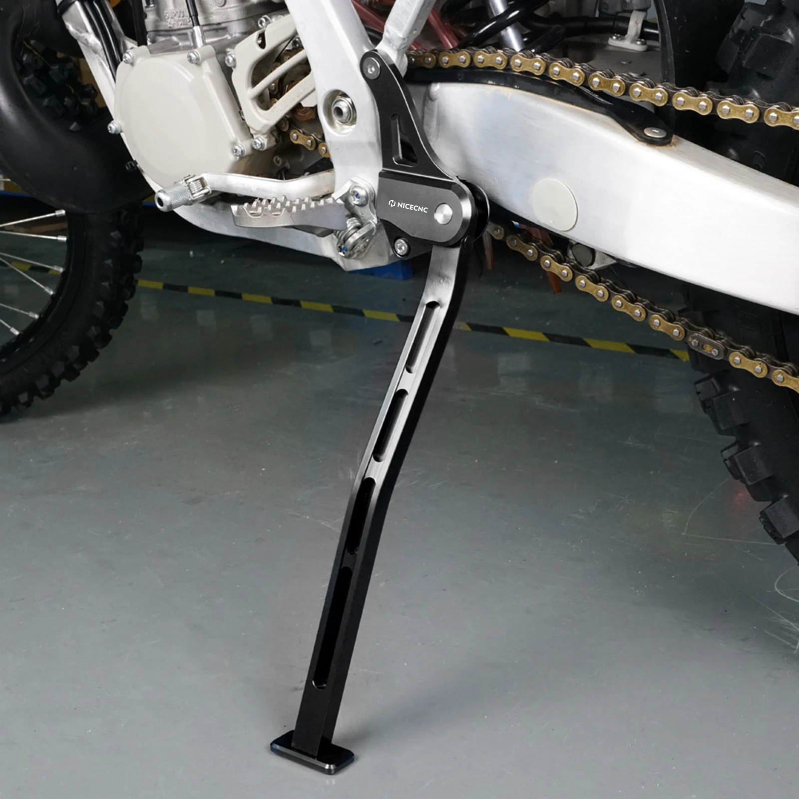 Nicecnc für yamaha yz250 2010-2015 yz125 2006-2016 yz 2005 2024 Motorrad Kicks tand Kick Side Stand Park halterung Aluminium