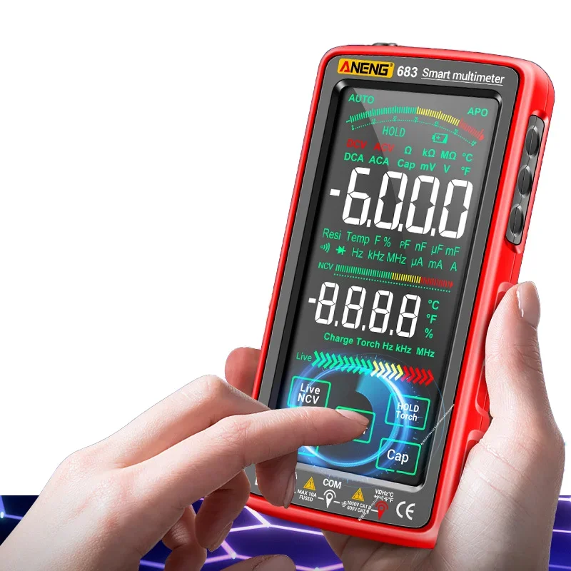 004 Multimeter Digitaal oplaadbaar touchscreen ANENG-multimeter ANENG 683