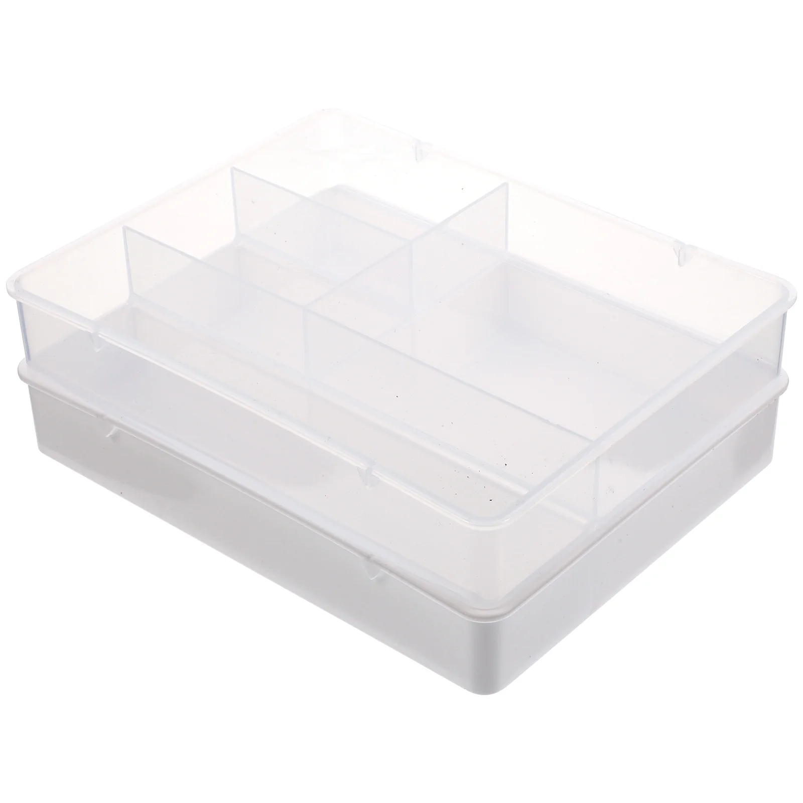 2pcs Drawer Organizers Premium Abs Stackable Storage Boxes For Home Office Kitchen Bathroom Compact Household Drawer Case