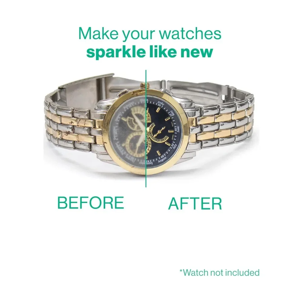 Ultrasonic Cleaning Machine for Jewelry & Watches, with Timer & Watch Holder, Stainless Steel