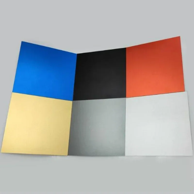 7 Types Colorful Anodized Aluminum Alloy Plate 5052 Aluminum Sandblasted Surface Aluminum Sheet 100x100-300x300mm