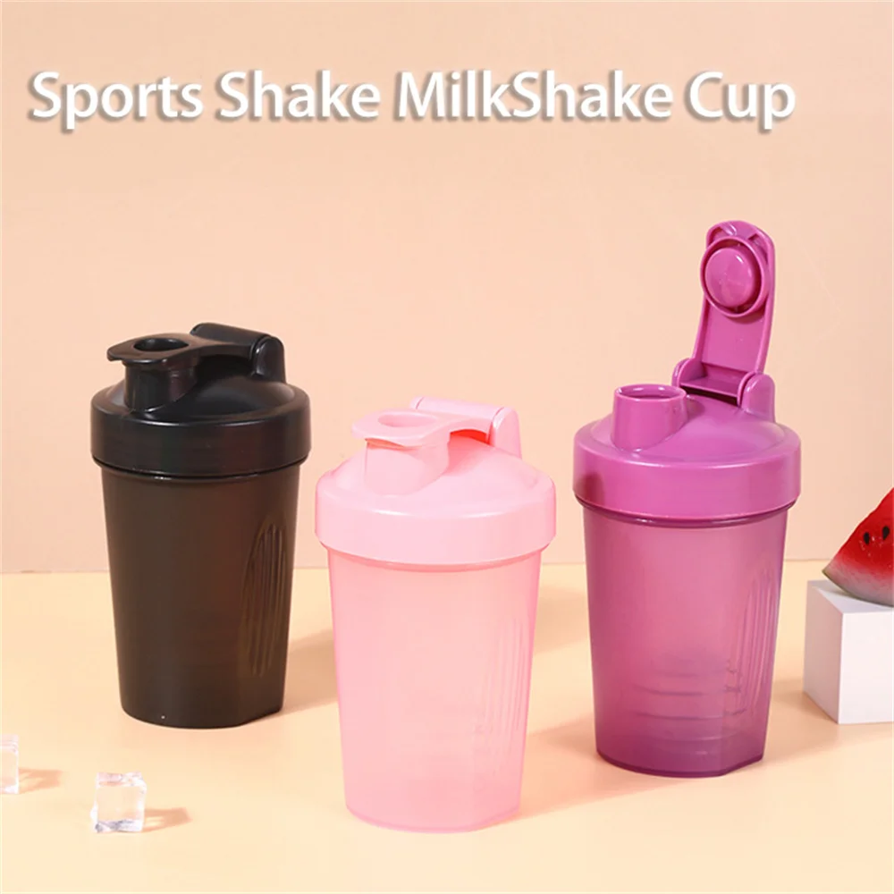 With Shaker Balls Summer Portable Sports Protein Powder Shaker Cup Fitness With Graduated Stirring Cup Leakproof Travel Cup