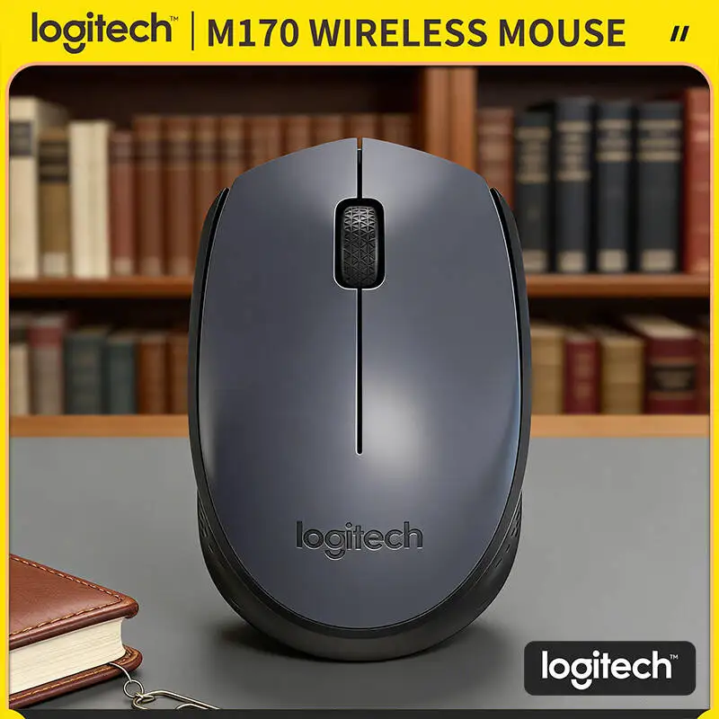 

Ambidextrous Logitech M170 Wireless Optical Mouse 2.4GHz USB Receiver 12-Month Battery 10m Range 1000DPI