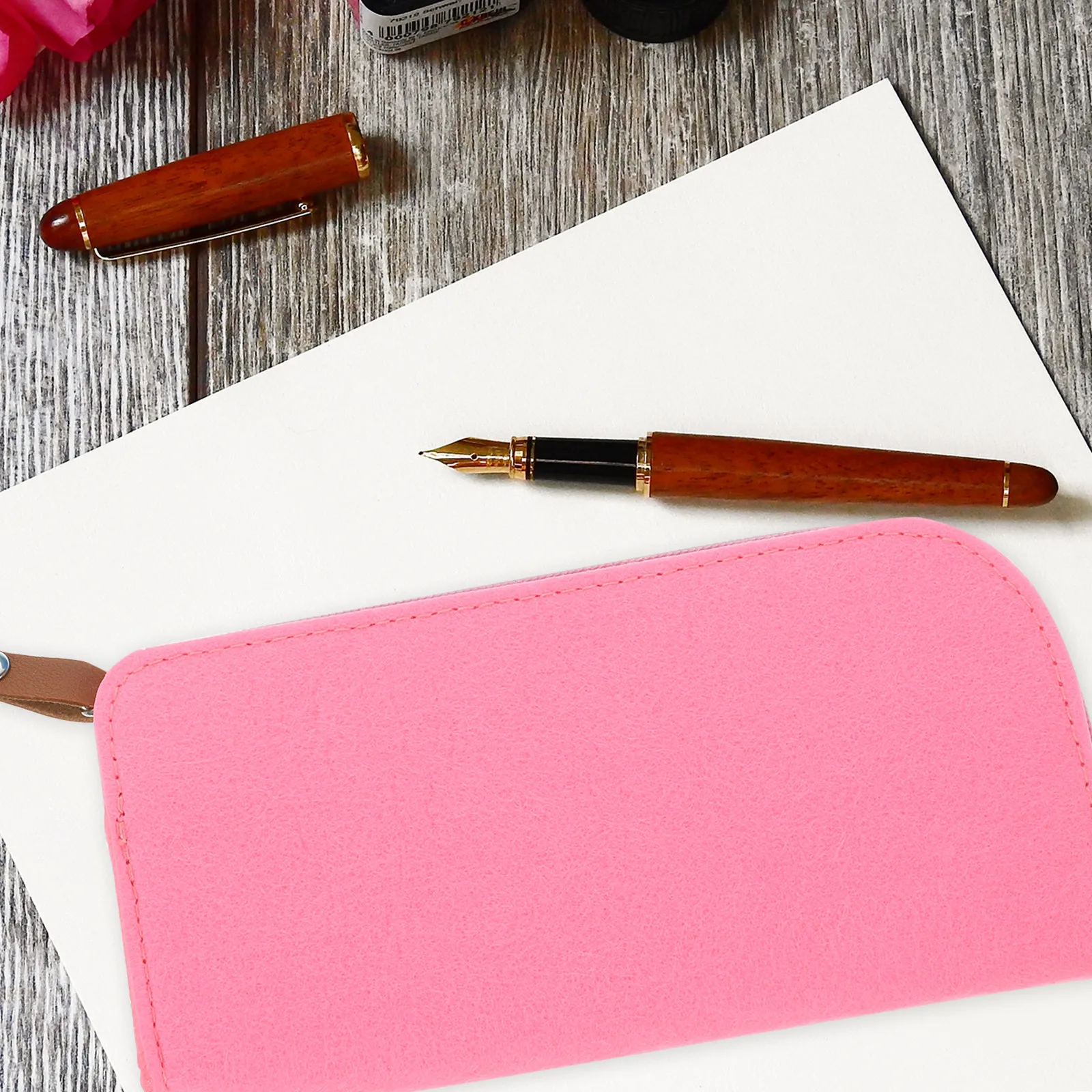 

Набор из 4 многофункциональных пеналов из фетра: легкие, износостойкие, на молнии, для студентов, художников и путешествий