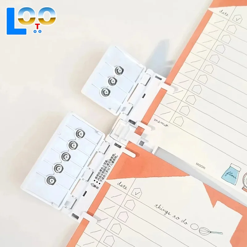 8 حفرة لكمة المحمولة حلقة الموثق دليل A5 B5 A4 فضفاضة ورقة دفتر ورق الناخس أداة مريحة خفيفة الوزن اللوازم المكتبية