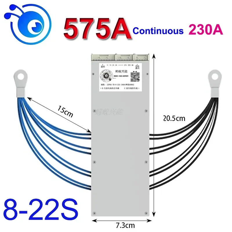 Ant BMS Bluetooth Smart BMS with Balance Li-Ion LiFePo4 LTO Battery 8S 18650 Battery Protection Board 9S 10S 12S 14S 16S 22S