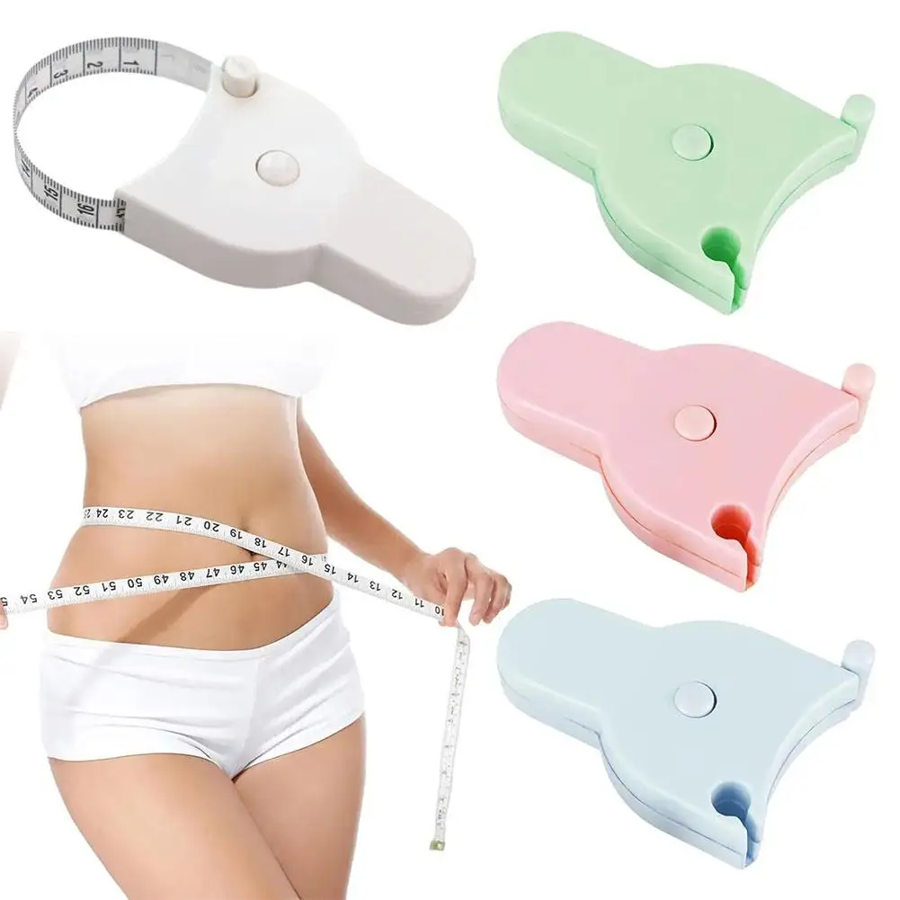 Self-tightening Body Measuring Tape Ruler 150cm/60 Inch Sewing Tailor Dressmaking Measure Ruler Meter Film for Waist Chest Legs