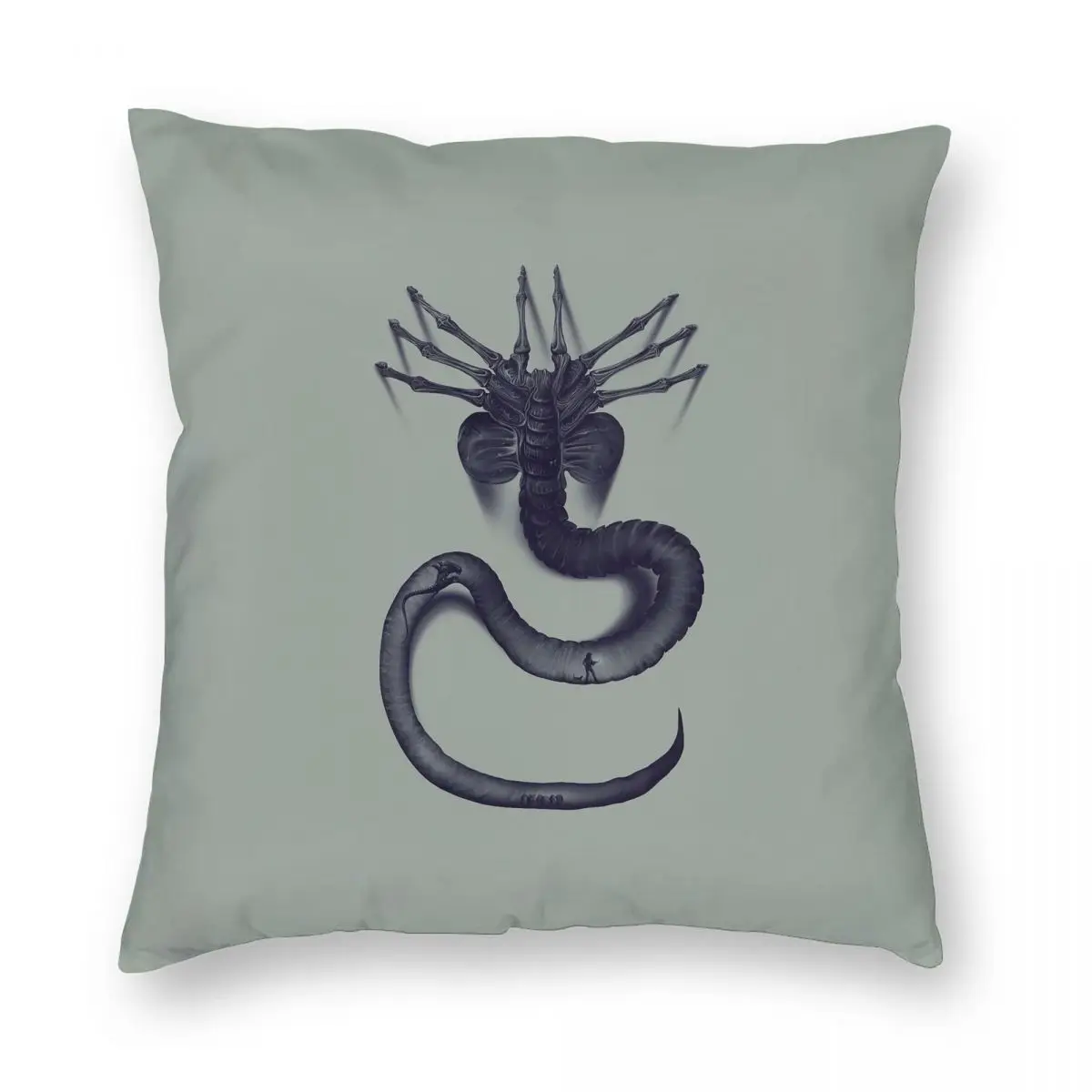 

Horror Face Hugger Facehugger Alien Xenomorph Square Pillowcase Pillow Cover Cushion Throw Pillow for Home Bedroom Car