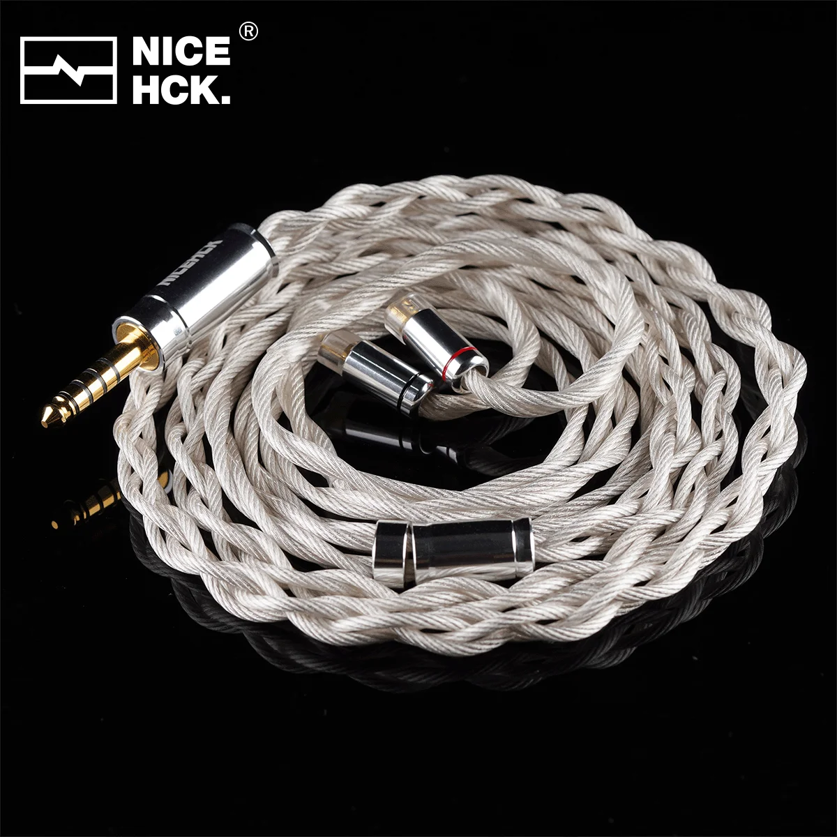 

NICEHCK SpLaura HiFi Cable Triple Composite Imported Silver Plated High Conductivity Copper Earphone Upgrade Wire OFC Plug 2Pin