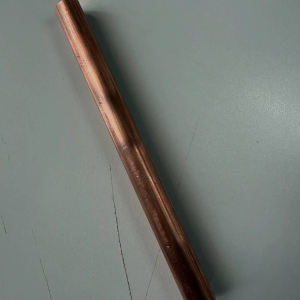 1Pcs T2 Red Copper Bar Length 100/150/200/250/300/400mm Dia 10/12/13/14/15/16/18/20/22/25-50mm Solid Copper Various Shaft DIY