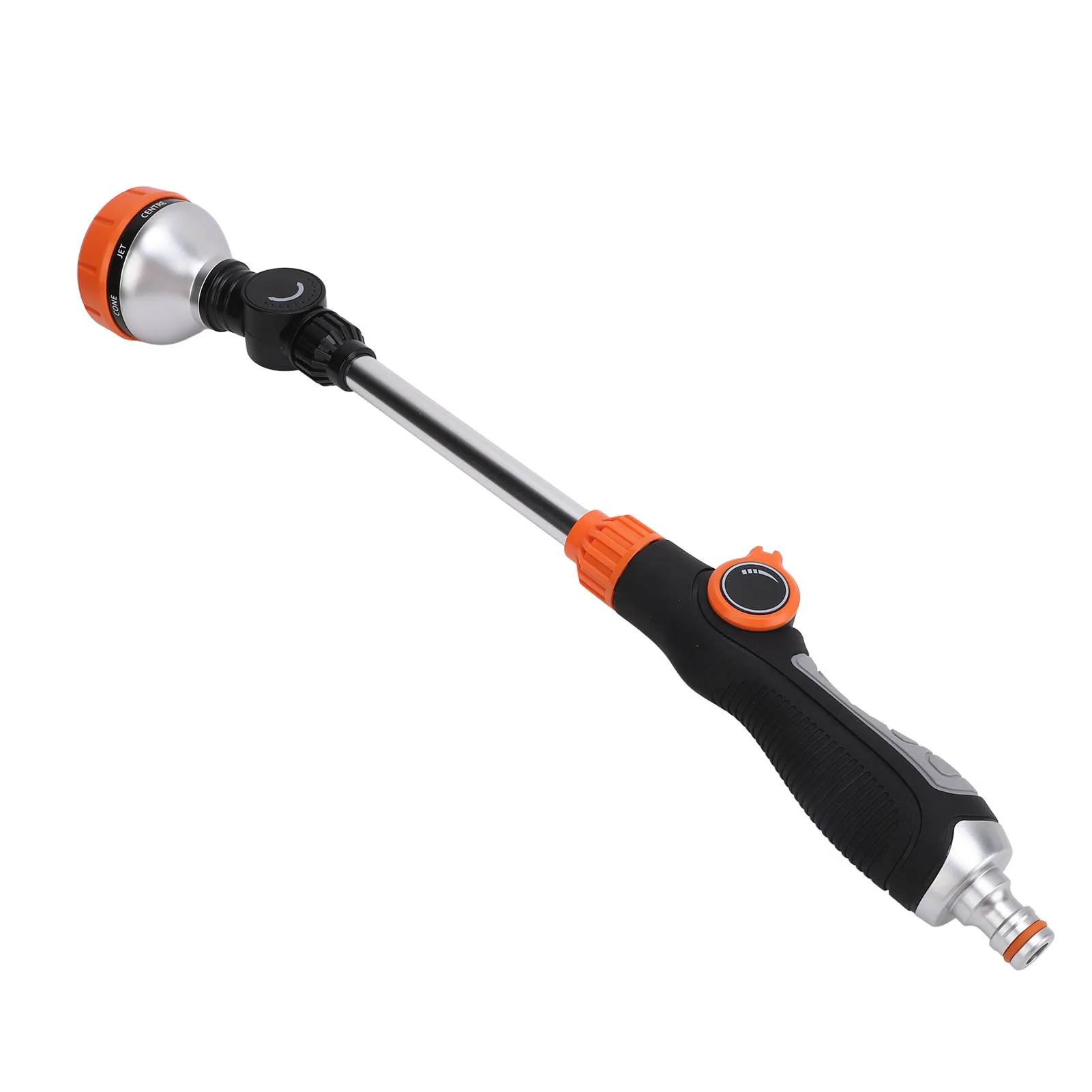 Garden Sprayer Wand Ergonomic Garden Hose Wand Anti Slip Aluminum Alloy 8 Patterns Powerful for Car Washing