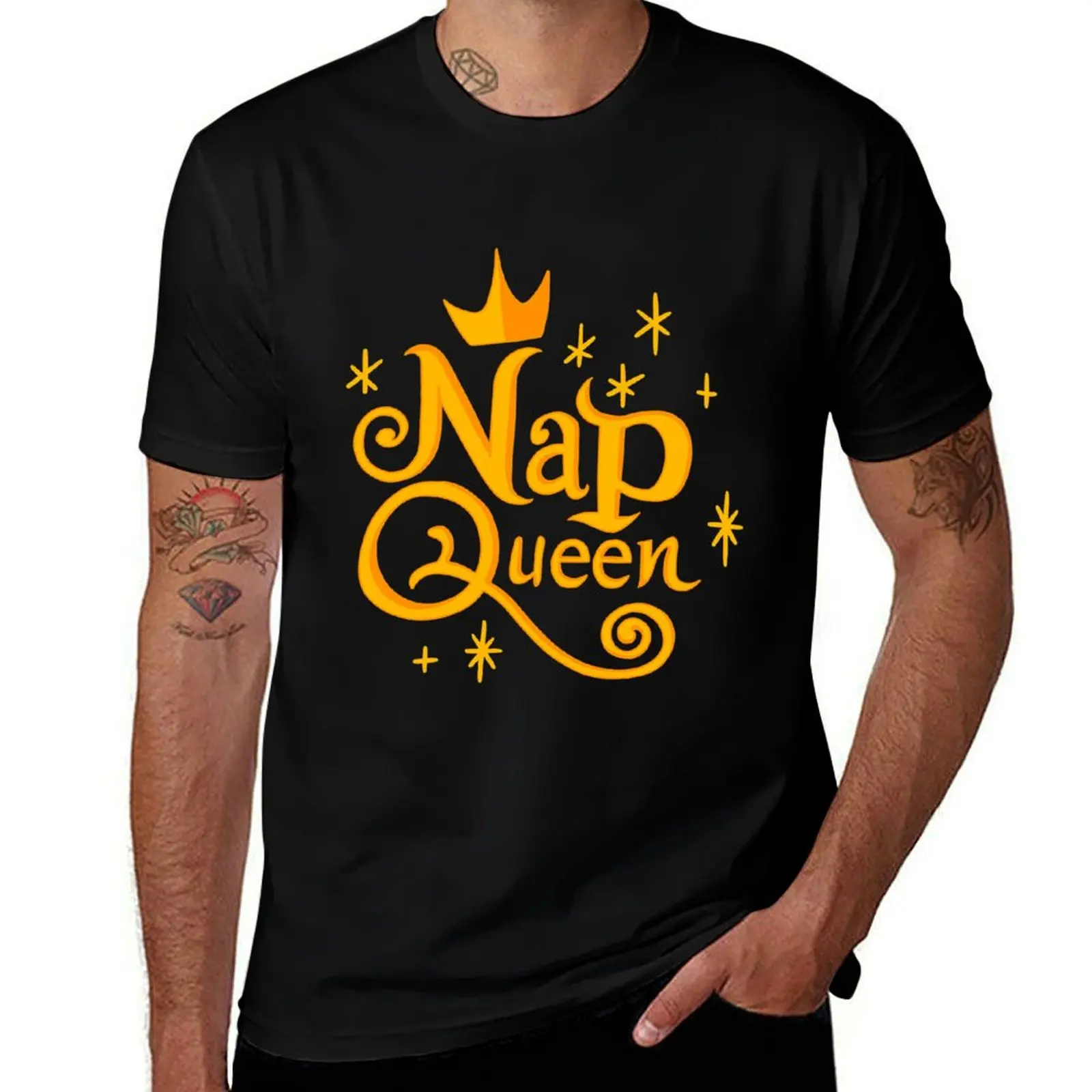 

Футболка NAP QUEEN, мужские футболки, белые забавные футболки, хлопковые мужские футболки для мужчин, повседневная футболка