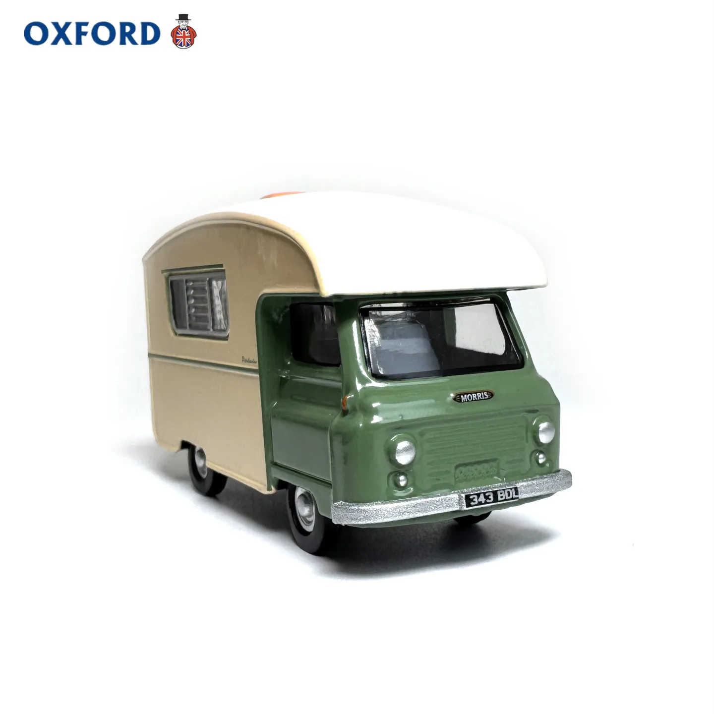 Diecast OXFORD 1/76 Scale Morris J2 Pania 1963 RV Alloy Car Model view 3