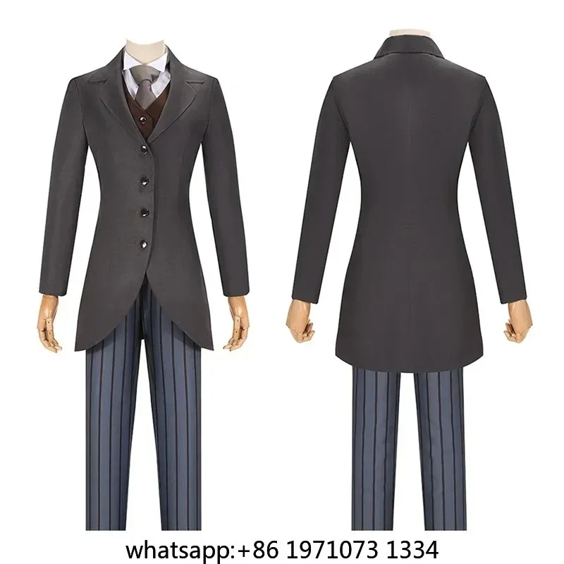 Movie Tim Victor Van Dort Cosplay Halloween ClothesBurton Corpse Bride Costume Men Ghost Uniform Suit Coat Shirt Vest Pants Tie