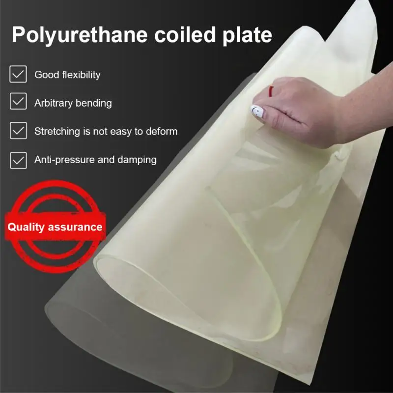 100x100x5mm Polyurethane Square PU Plate Mold Wear-resistant Buffer Rubber Plate Die Cutter Plate Protective Plate