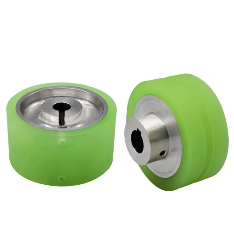 

95X84-16 (Keyway 4x2) Heavy Duty Drive Wheels Polyurethane Casters Polywheel - Iron Center