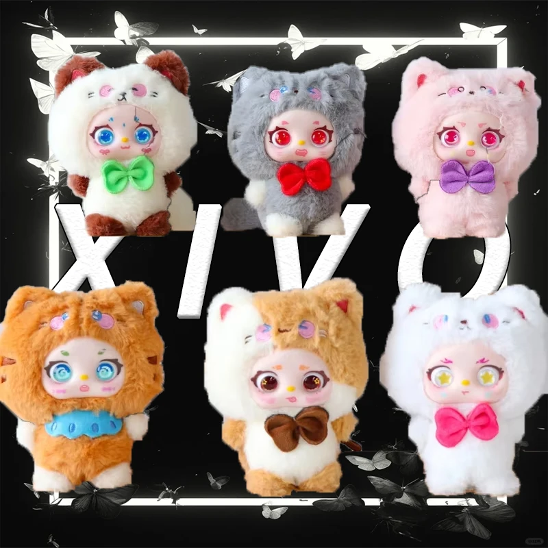 Xivo القط من الكوكب مواء Kawaii أفخم الفينيل صندوق أعمى قلادة المفاتيح حلية صندوق غامض فتاة اللعب هدايا رائعة #1