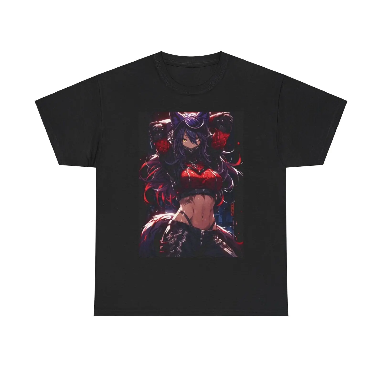 Waifu Anime T shirt Girl Cartoon Retro Gaming Heavy Gamer 2