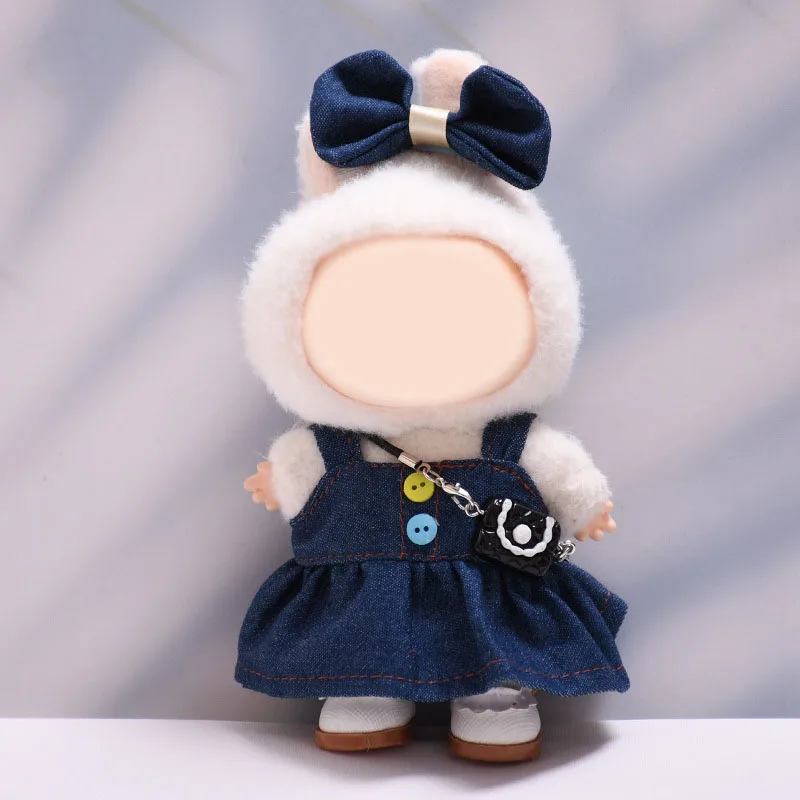 

Cute Mini Doll'S Clothes Outfit Accessories For 15-17cm Labubu Idol V1 V2 skirt set Doll Clothing Gift (No Doll Included)