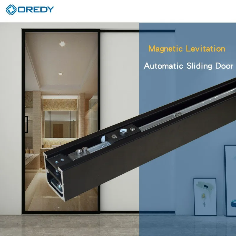 

2021 Modern Design Electric Automatic Sliding Door Opener Glass Door with Magnetic System for Office Kitchen & Hotel