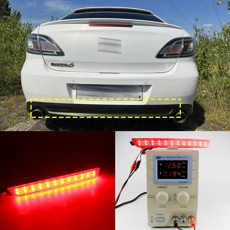 

2PCS LED Brake Lamp Rear Bumper Reflectors Tail Stop Light For Mazda Speed3 Mazda3 Mazda 3 Mazda M P 2007 2008 2009