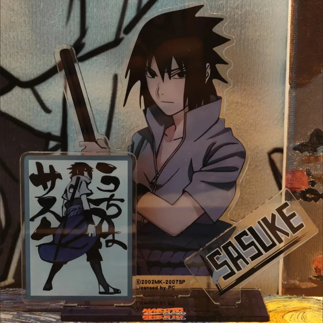 New NARUTO Acrylic Stand Figure Uchiha Sasuke Uzumaki Naruto Anime Peripheral Cartoon Delicate Children's Room Desktop Ornament