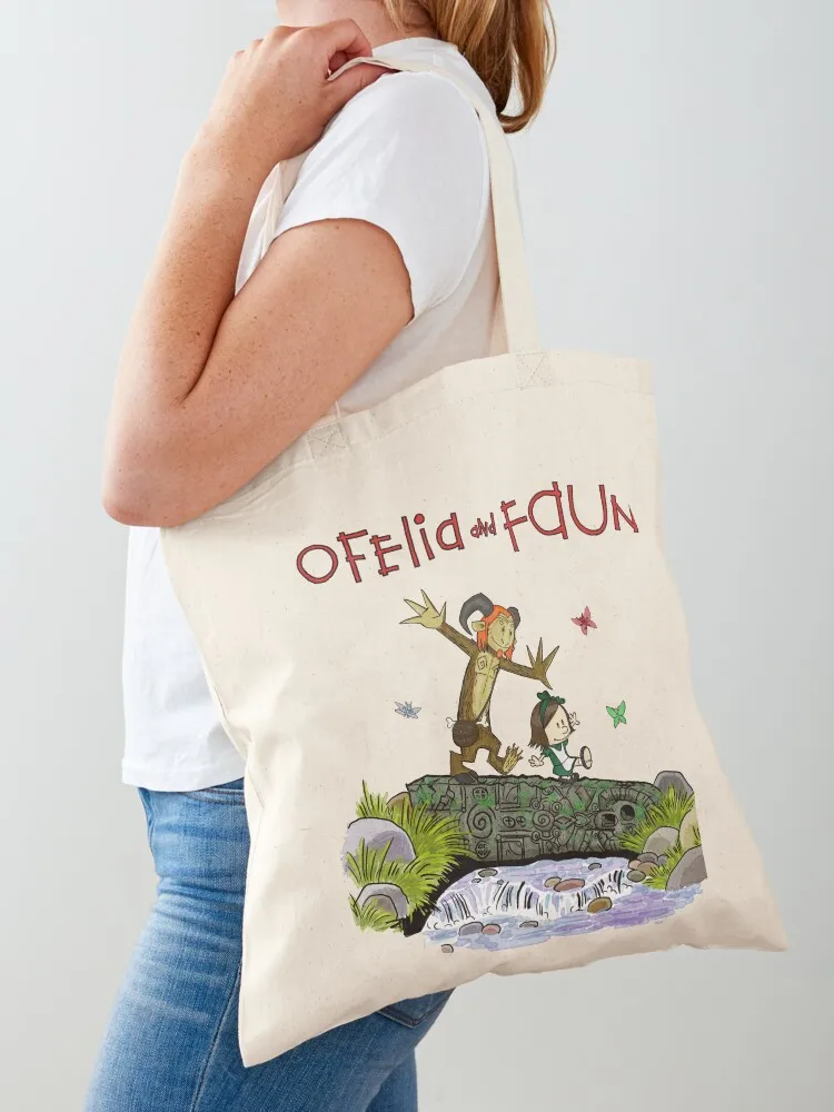 

Ofelia and Faun (with logo) Tote Bag canvas shopping bag tote bag men shopper women canvas Women's shopping