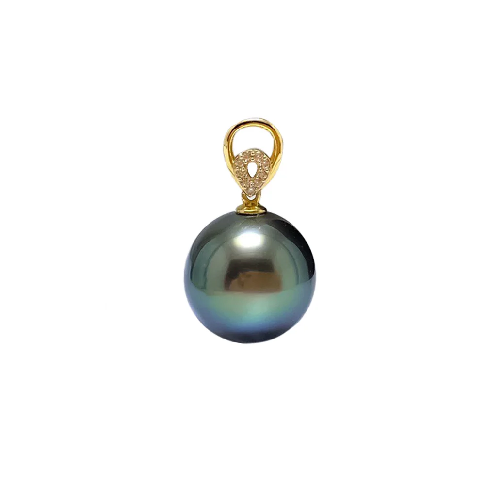 SHILOVEM 18k Gold  Pearl pendant New Birthday Christmas Gift Fashion Wholesale Women  none necklace  11mm yzz111155zz