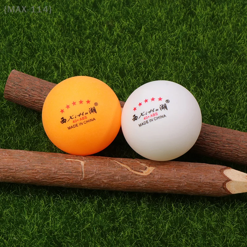 {MAX-114}10Pcs High Standard 5 Star Table Tennis Balls 40+ ABS Ping Pong Balls For Club Train Amateur Competition Training Balls