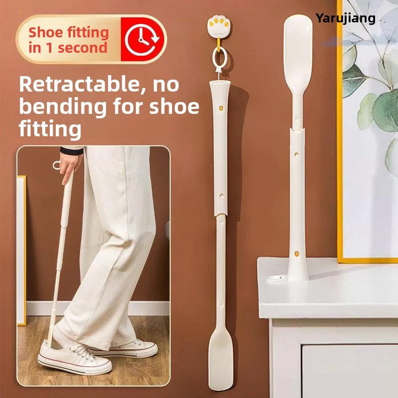 

Elderly Long Handle Retractable Shoe Horn Home Use Shoe Scraper Extended Shoe Extractor Pregnant Women Shoe Lifting Tool