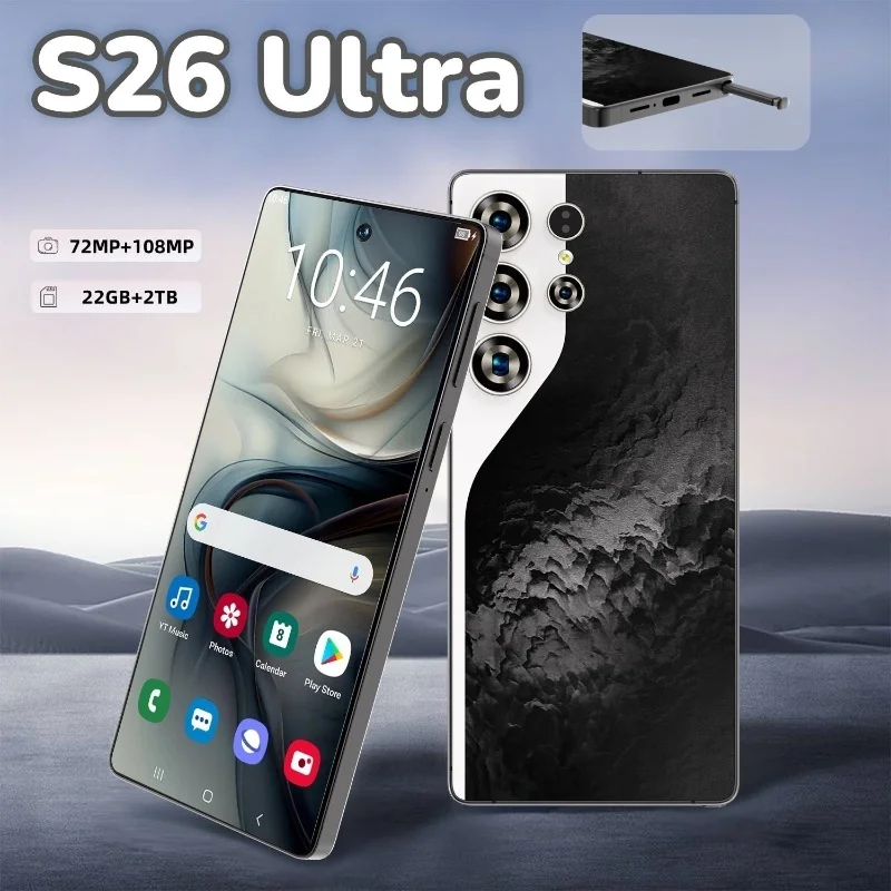 2025 Original Pad S26 ultra Tablet PC 7.3 inch HD 4K Android 15 22GB+2TB 8000mAh Battery 4G 5G Dual Sim Card WiFi GPS Google Tab