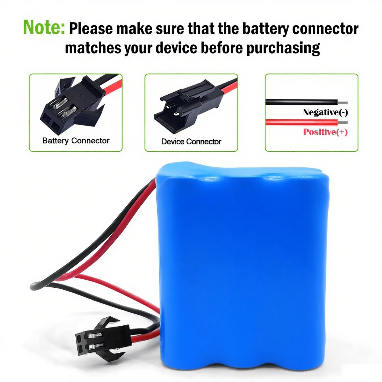 7.2V 4000mAh 2S3P Rechargeable Lithium Ion Battery Pack Stable Performance for RC Car RC Boat Toy Model Exit LED Light Power