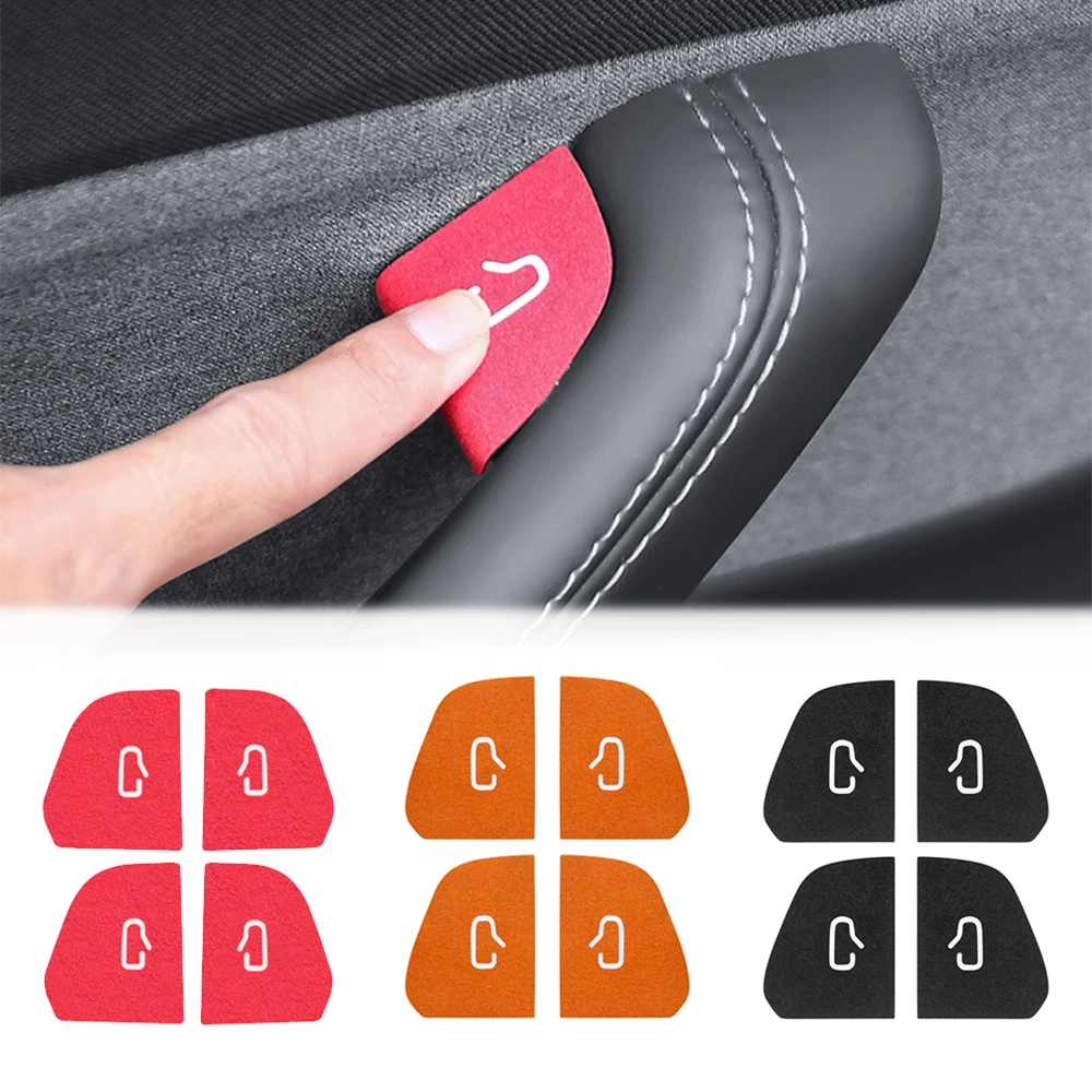Open Door Button Stickers Interior Accessories For Tesla Model 3 Model Y Armrest Window Lift Button Switch Frame Stickers