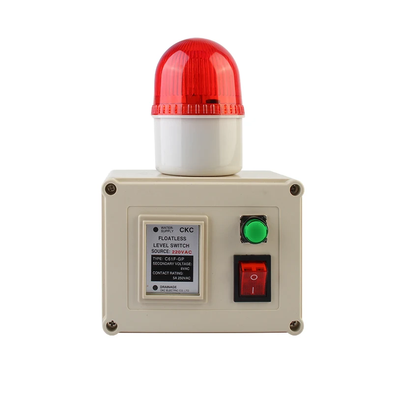 Gas Hydraulic Pressure, Water Pressure, High and Low Sound and Light Alarm Device with Silencing Button 220v Car Accessories