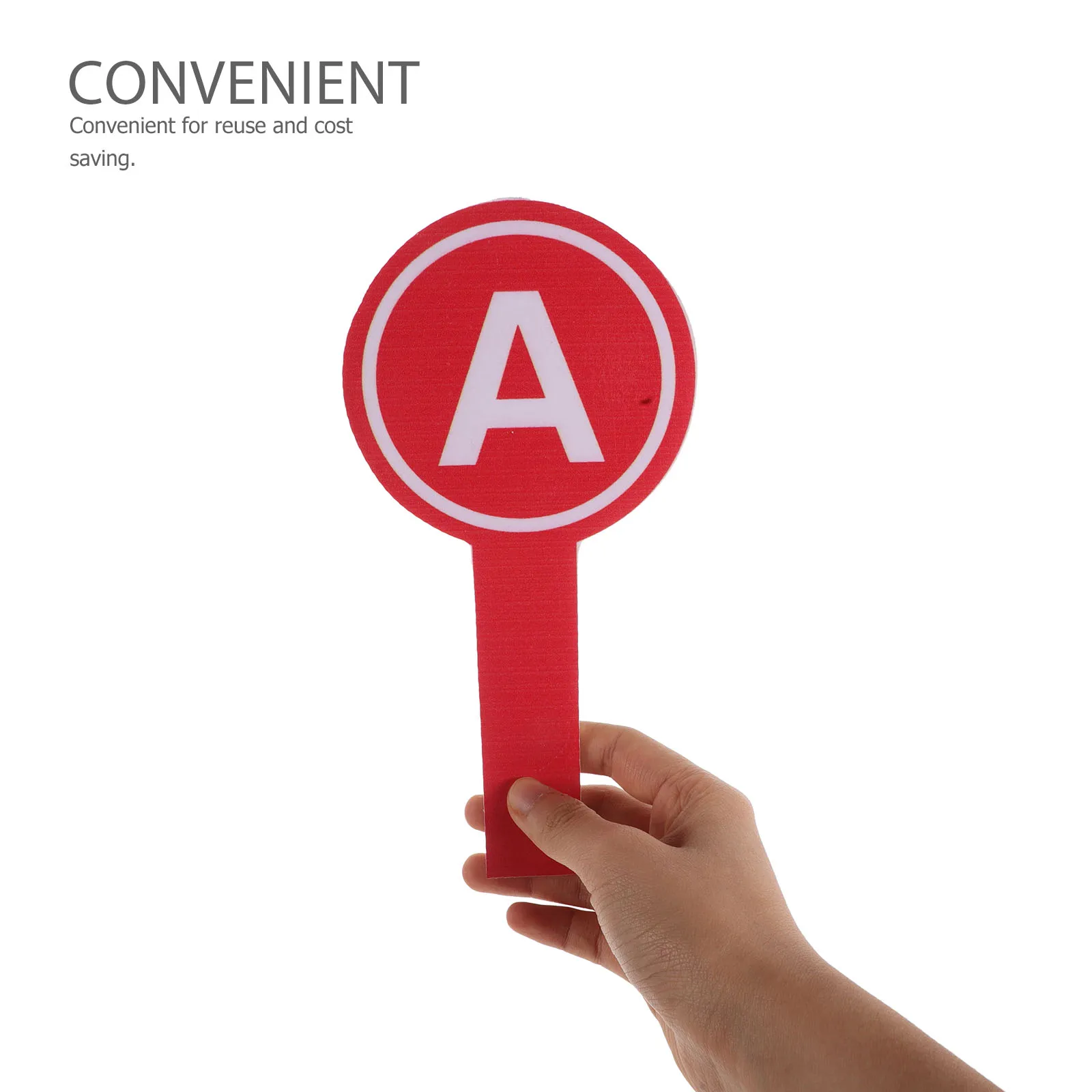 4Pcs Reusable Voting Paddles Letter Foams Lightweight Voting Board for Auctions Scoring Classroom Interaction Team Games