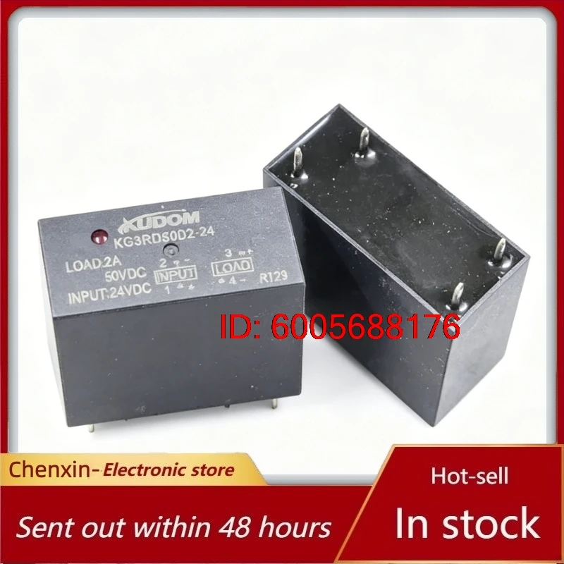 5pcs/lot KG3RD50D2-24D PCB Solid State Relay DC24V Input 2A 50VDC Load 4Pin Mini SSR Industrial Control Electronic Replacement