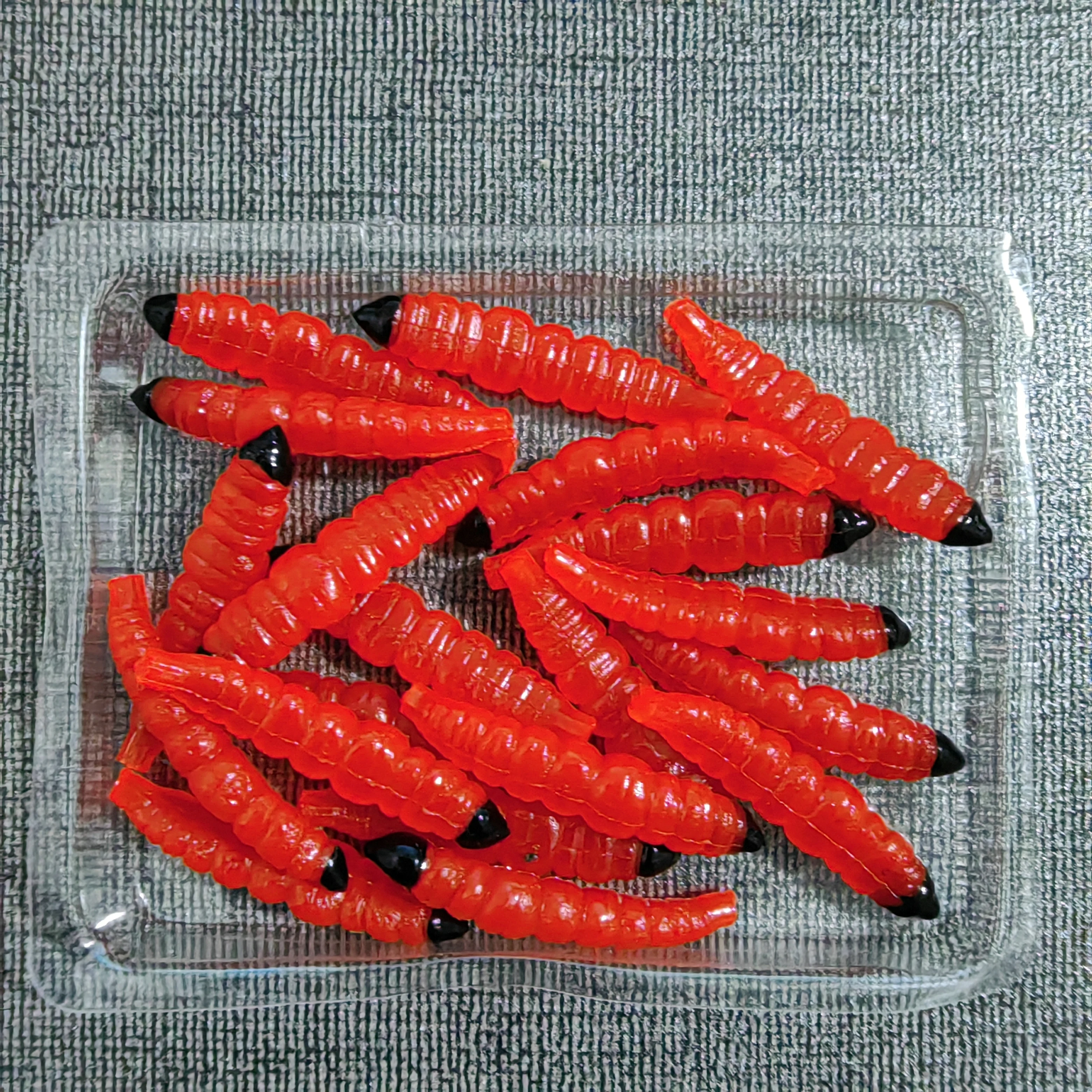 MUKUN 20PCS Soft Fishing Lure Worms Silicone Baits 0.45g/30mm Artificial Bait Jigging Wobblers Bass Carp Pesca Fishing Tackle