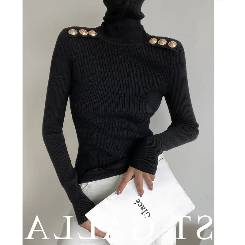 Women Black GothicT-shirt Harajuku Y2k Tee Top 90s Vintage Long Sleeve Turtleneck T-shirts Emo 2000s Clothes 2026 Autumn