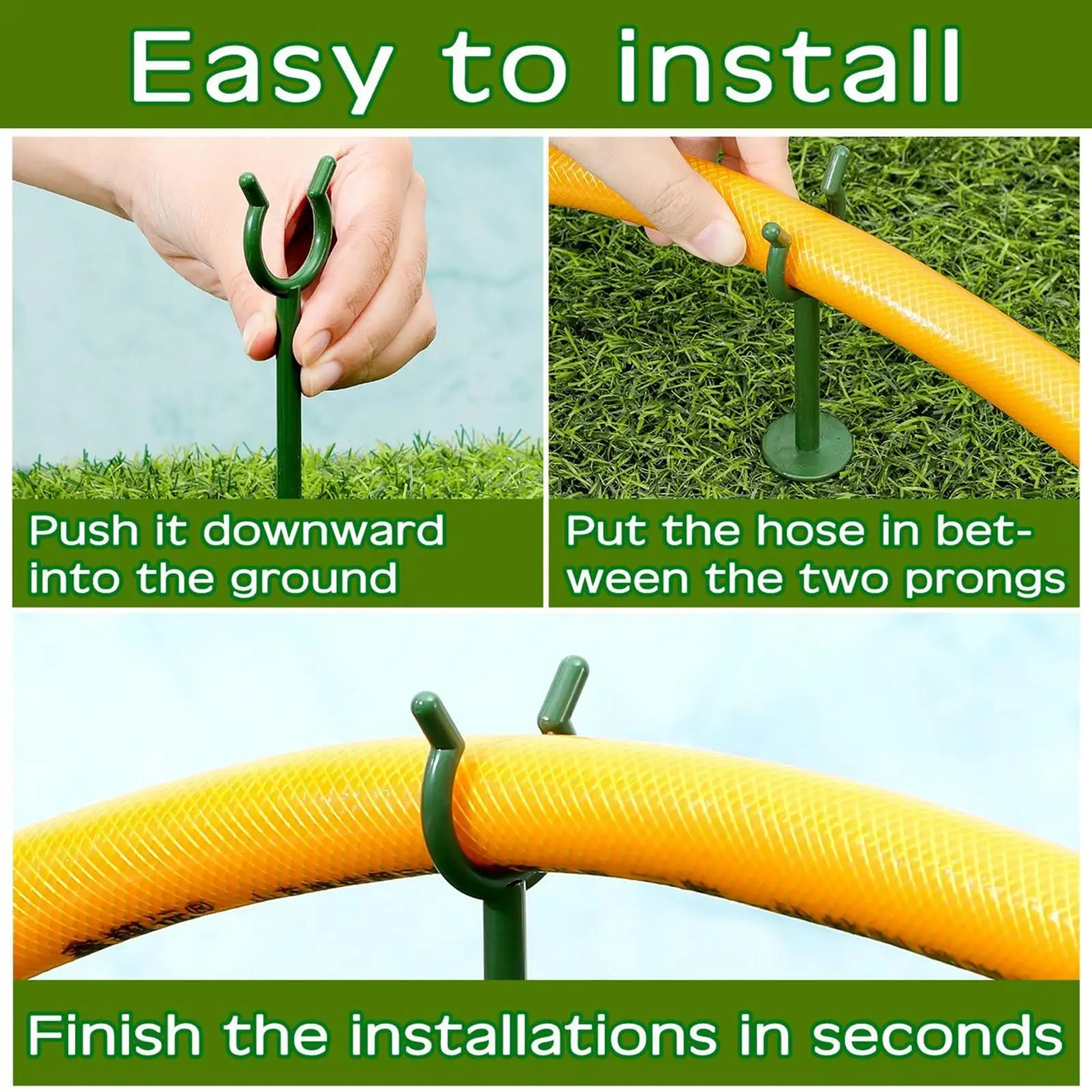 Hose Guide Stake Plastic Holder Heavy Duty Garden Hose Accessory Kit for Garden Hose Support and Protection