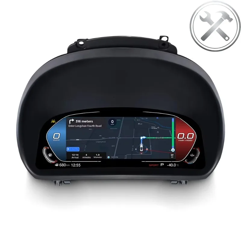

MEKEDE 11 INCH 1920*720 LINUX System LCD Dashboard Speedometer Digital Cluster With Wireless Carplay Auto Parts for X1‑E84 200