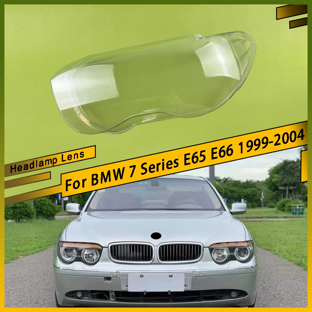 

Auto Lamp Case Car Transparent Lampshade Lamp Shade Front Headlight Cover Glass Lens Shell For BMW 7 Series E65 E66 1999 - 2004