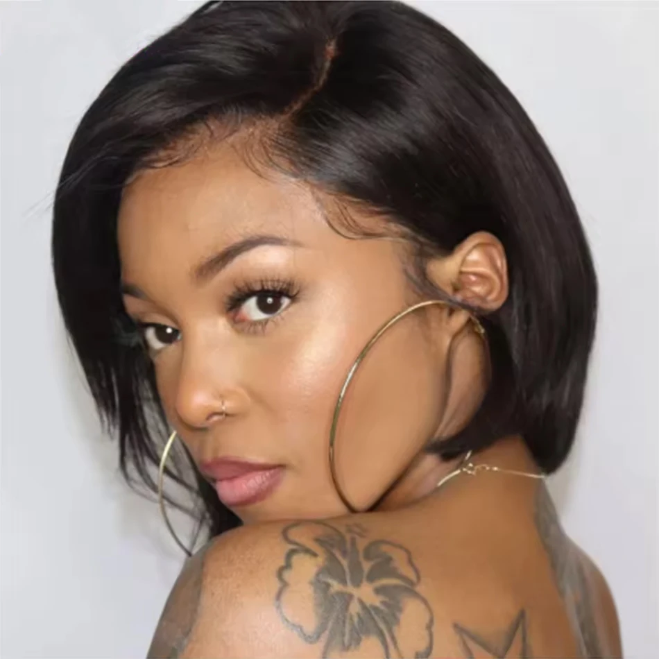 

Side Part Wig 13X4 Lace Frontal Wigs Short Wigs for Black Women Human Hair Pixie Cut Wig Lace Front Human Hair Wigs Pre Plucked