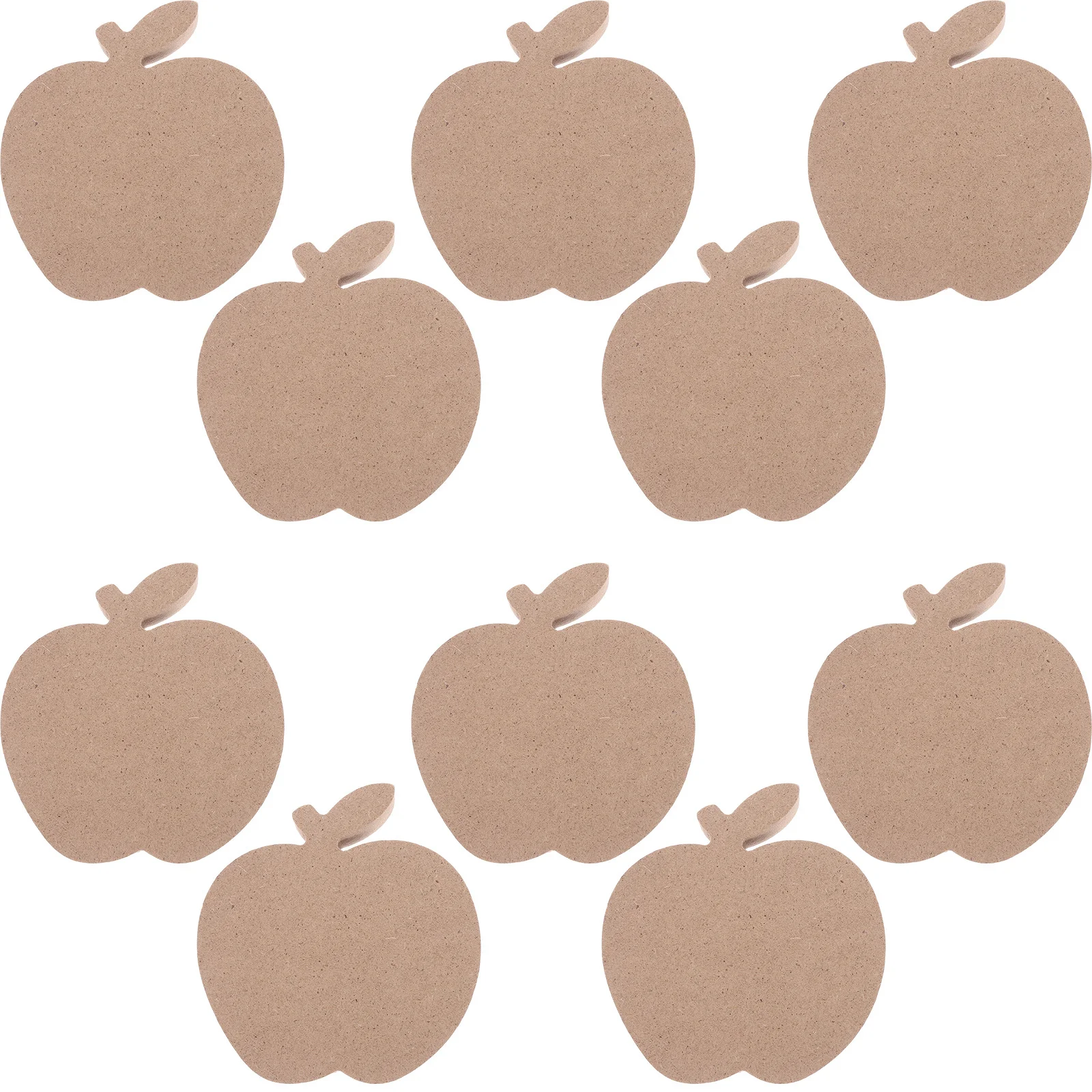 

10Pcs Unfinished Wooden Apples Cutouts DIY Craft Tags for Halloween Tabletop Decor Wood Craft Wooden Apples Tag for Crafts